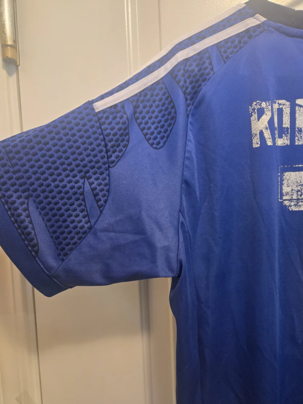 Real Madrid Ronaldo #7 Blue adidas Fly Emirates Soccer Jersey